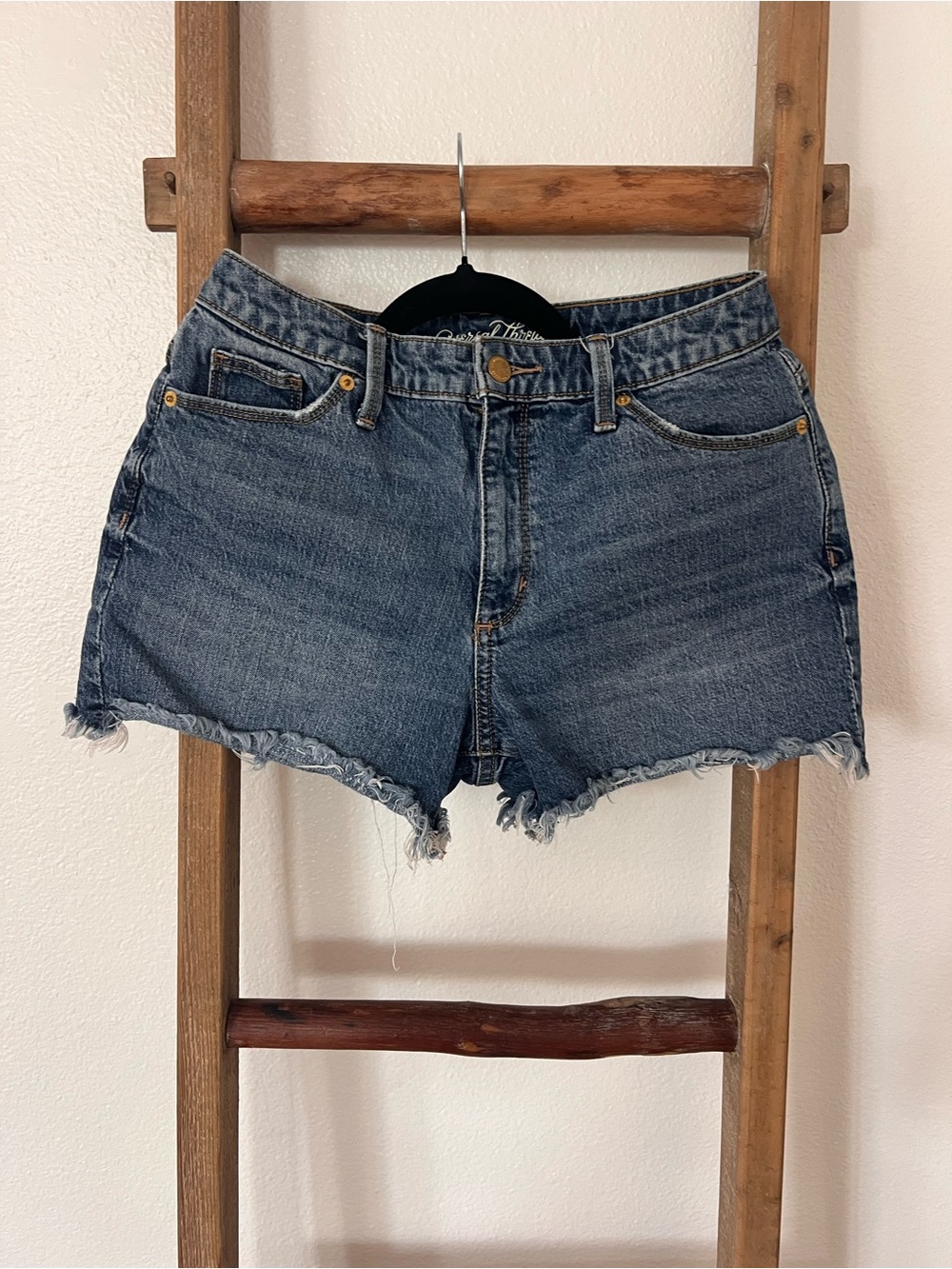 Universal Thread Women's Distressed Denim Cutoff Shorts - Blue